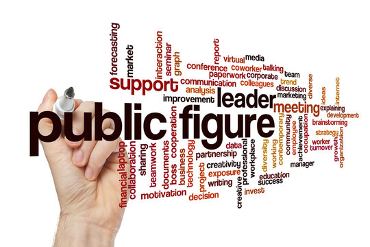 Public figure word cloud concept - Powered by Adobe