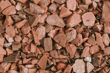 Small wet  stones texture, natural background 