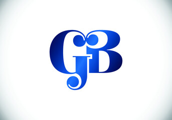 Initial Monogram Letter GB Logo Design Vector Template. GB Letter Logo Design 