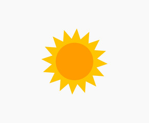 Sun icon isolated. Sun symbol vector illustration.