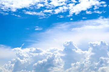 blue sky with clouds