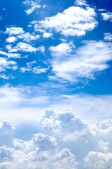 blue sky with clouds