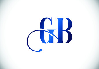 Initial Monogram Letter GB Logo Design Vector Template. GB Letter Logo Design 