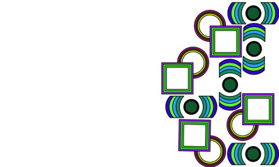 The pattern of Geometric on a white background. Illustration pattern from Geometric.