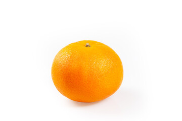 Orange mandarin or tangerine fruit skin textures . Juicy Orange isolated on white background