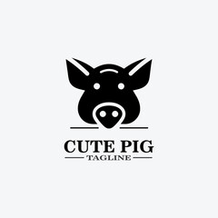 Cartoon pig Design illustration