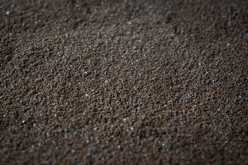 the texture of the spilled ground coffee