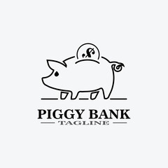 Cartoon pig Design illustration