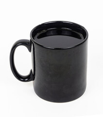 black cup isolated on white