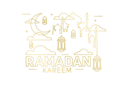 Ramadan kareem vector illustration of a lantern Fanus. the Muslim feast of the holy month of Ramadan Kareem. Translation from Arabic: Generous Ramadan kareem © artemon91