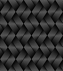 Vector geometric seamless pattern. Modern geometric background. Lattice with rhombuses.