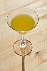glass of orange juice on the table