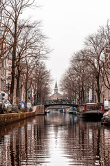Fototapeta na wymiar Amsterdam by boat