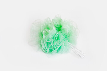 green synthetic sponge for body wash