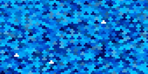 Light BLUE vector template in rectangles. Abstract gradient illustration with rectangles. Modern template for your landing page.