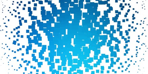 Light BLUE vector background with rectangles. Rectangles with colorful gradient on abstract background. Template for cellphones.