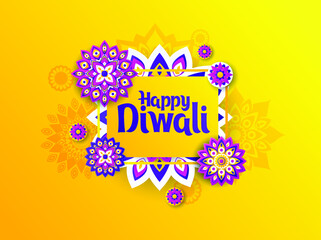 Vector illustration on the theme of the traditional celebration of happy diwali. Deepavali light and fire festival