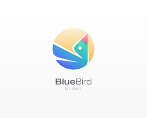 Blue bird logo.