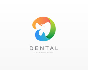  Colorful dental logo.