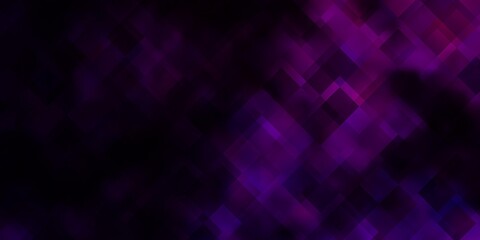 Dark Pink vector background with rectangles.