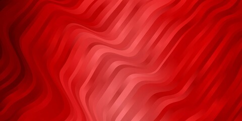Light Red vector background with wry lines. Colorful illustration with curved lines. Pattern for websites, landing pages.