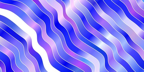 Light Pink, Blue vector layout with wry lines. Colorful illustration in abstract style with bent lines. Pattern for websites, landing pages.