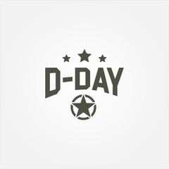 D-Day Vector Design Illustration For Memorial Moment