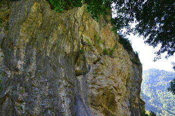Abkhazia mountains Rizza lake mountain river