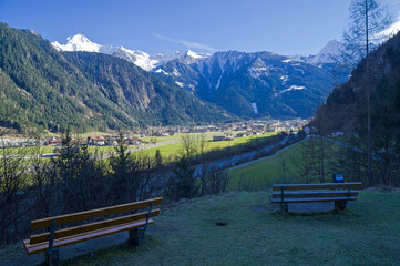 Valley in the Austrian Alps.