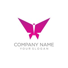 letter v butterfly logo