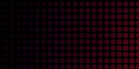 Dark Purple vector template with circles. Glitter abstract illustration with colorful drops. Pattern for business ads.