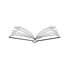 Book open icon. Book icon vector illustration on white background. eps 10