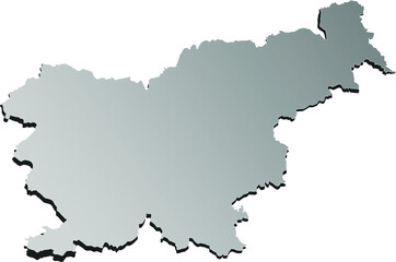 High detailed vector map - Slovenia