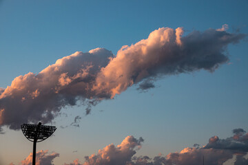 夕焼けの雲