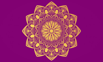 Luxury Floral Mandala Ornament Design Background