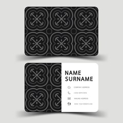 Modern business card template design. With inspiration from the abstract.