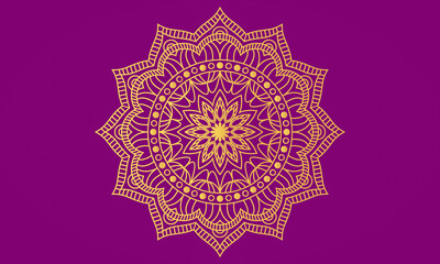 Luxury Floral Mandala Ornament Design Background