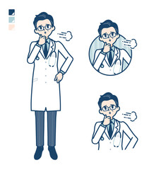 Fototapeta premium simple Doctor old man_sigh