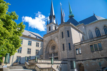 Fototapeta na wymiar Kathedrale Unserer Lieben Frau, Luxemburg, Europa