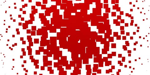 Fototapeta premium Light Red vector template in rectangles. Abstract gradient illustration with colorful rectangles. Best design for your ad, poster, banner.