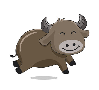 Buffalo Cartoon Cute Animals