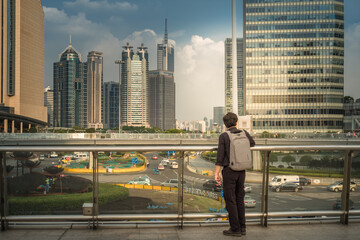 Skyscrapers in the financial business district of Shanghai
