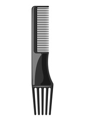 Barber illustration of professional hair comb.