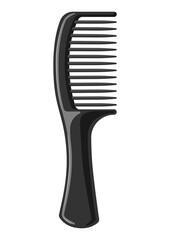 Barber illustration of professional hair comb.