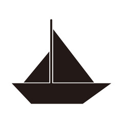 Boat simple icon illustration symbol