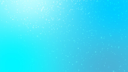 Falling particles snowflakes on blue pastel background. Abstract snow fall light with lens flare. Merry Christmas and winter scenery. Festive Holiday concept. Dust Particles Background 