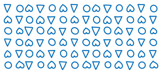 Abstract blue geometric seamless pattern background. Vector illustration.