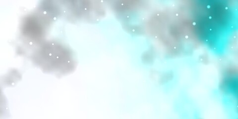 Light BLUE vector pattern with abstract stars. Decorative illustration with stars on abstract template. Pattern for wrapping gifts.