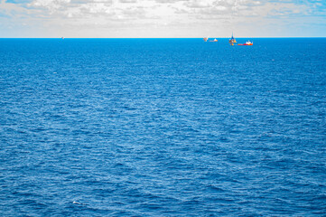 Fototapeta premium boat on the sea