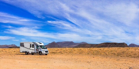 Fuertevetura holidays - travel with camper van. Canary island